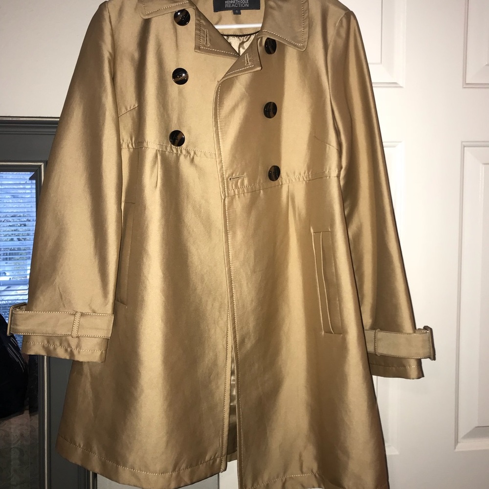 Khaki trench coat